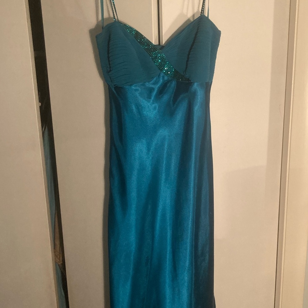 Cache Teal Midi Dress Size 6